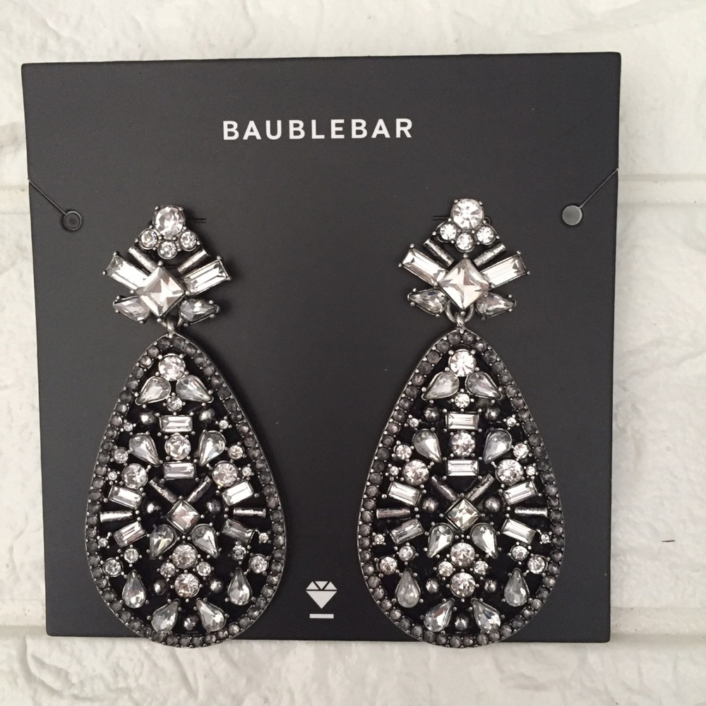 Baublebar Lg. Statement Rhinestone Earrings